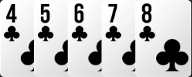 2. Straight Flush (Színsor)